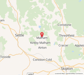 Map of Malham, EnglandEngland