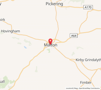 Map of Malton, EnglandEngland