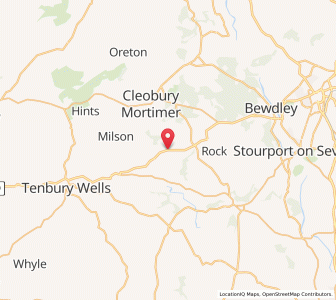 Map of Mamble, EnglandEngland