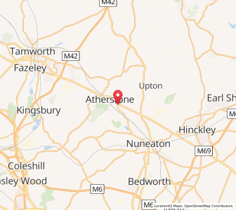 Map of Mancetter, EnglandEngland