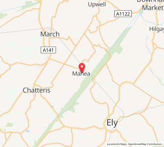 Map of Manea, EnglandEngland