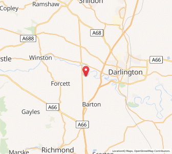 Map of Manfield, EnglandEngland