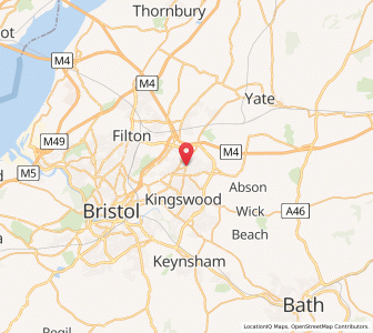 Map of Mangotsfield, EnglandEngland