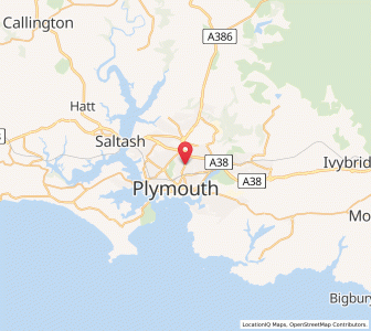 Map of Mannamead, EnglandEngland