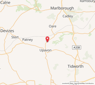 Map of Manningford Abbots, EnglandEngland