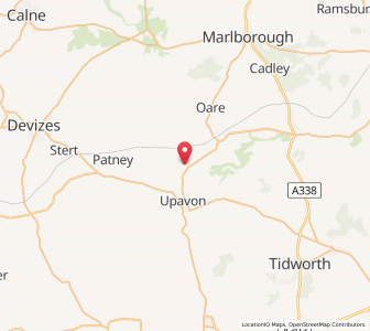 Map of Manningford Bohune, EnglandEngland