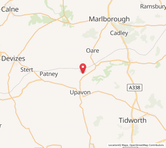 Map of Manningford Bruce, EnglandEngland