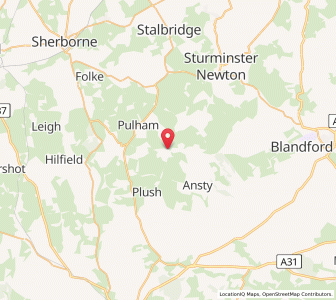 Map of Mappowder, EnglandEngland
