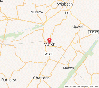 Map of March, EnglandEngland
