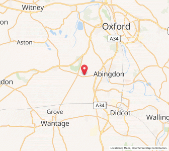 Map of Marcham, EnglandEngland