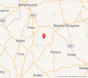 Map of Marchamley, EnglandEngland