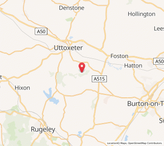 Map of Marchington Woodlands, EnglandEngland