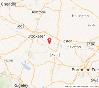 Map of Marchington, EnglandEngland