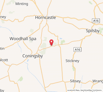 Map of Mareham le Fen, EnglandEngland