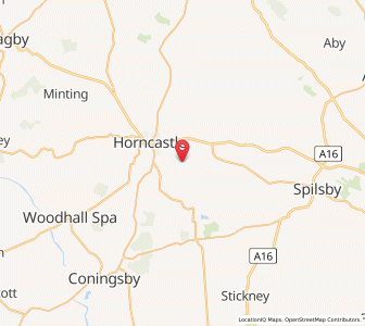 Map of Mareham on the Hill, EnglandEngland