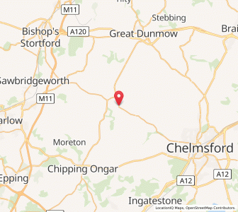 Map of Margaret Roding, EnglandEngland