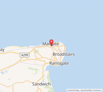 Map of Margate, EnglandEngland