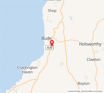 Map of Marhamchurch, EnglandEngland