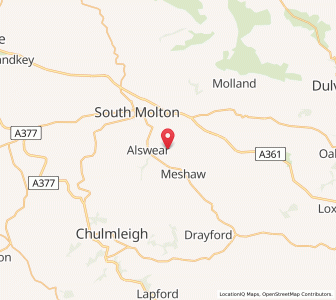 Map of Mariansleigh, EnglandEngland