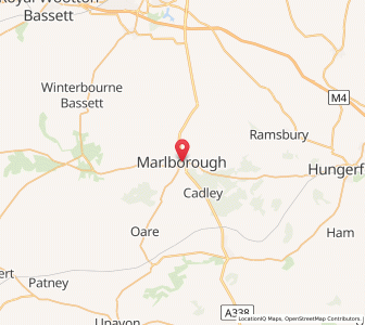 Map of Marlborough, EnglandEngland