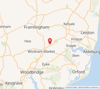 Map of Marlesford, EnglandEngland