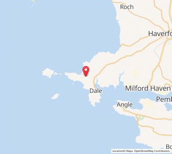 Map of Marloes, WalesWales