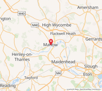 Map of Marlow, EnglandEngland