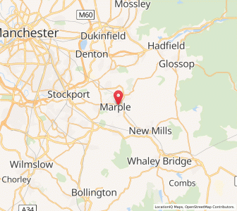 Map of Marple, EnglandEngland