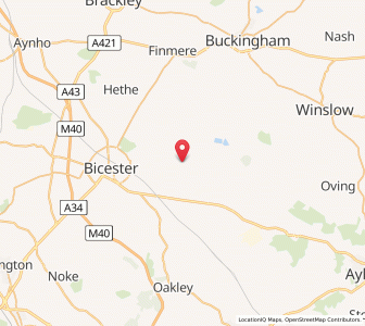 Map of Marsh Gibbon, EnglandEngland