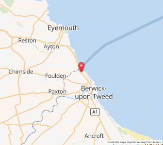 Map of Marshall Meadows, EnglandEngland