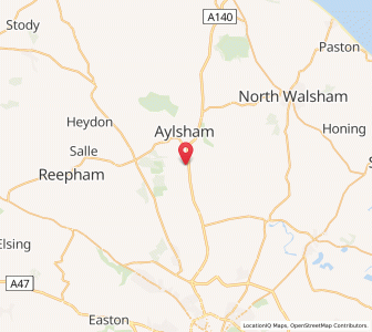 Map of Marsham, EnglandEngland