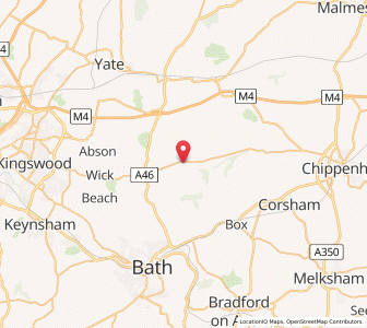 Map of Marshfield, EnglandEngland