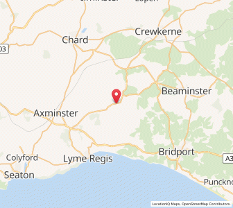 Map of Marshwood, EnglandEngland
