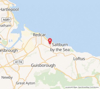 Map of Marske-by-the-Sea, EnglandEngland