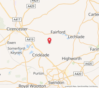 Map of Marston Meysey, EnglandEngland