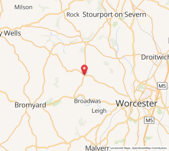Map of Martley, EnglandEngland