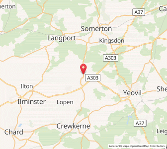 Map of Martock, EnglandEngland