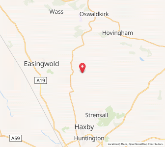 Map of Marton in the Forest, EnglandEngland