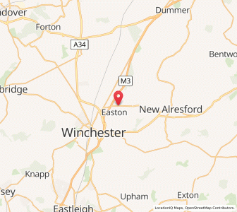 Map of Martyr Worthy, EnglandEngland