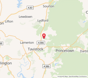 Map of Marytavy, EnglandEngland
