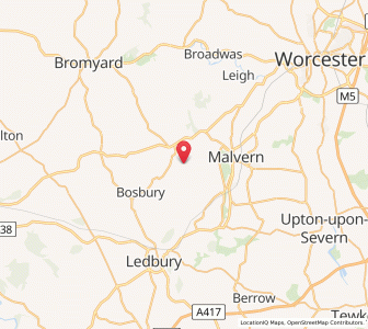 Map of Mathon, EnglandEngland