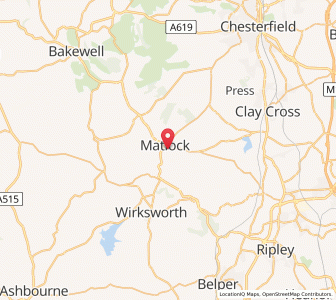 Map of Matlock Bank, EnglandEngland