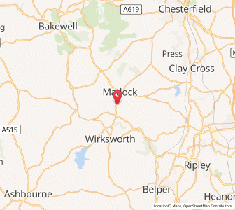 Map of Matlock Bath, EnglandEngland