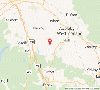 Map of Maulds Meaburn, EnglandEngland