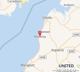 Map of Mawbray, EnglandEngland