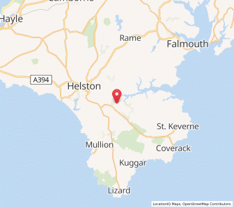 Map of Mawgan, EnglandEngland