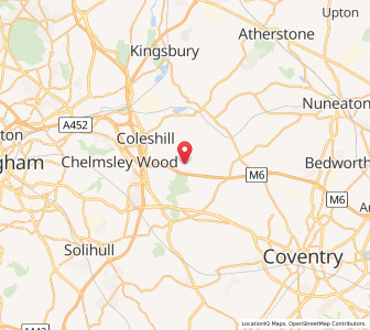 Map of Maxstoke, EnglandEngland