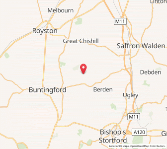 Map of Meesden, EnglandEngland