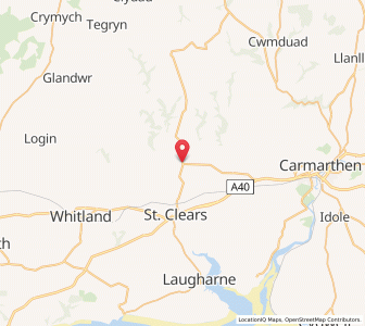 Map of Meidrim, WalesWales