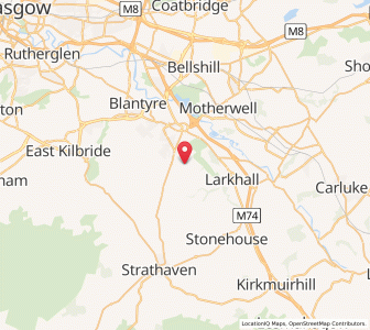 Map of Meikle Earnock, ScotlandScotland